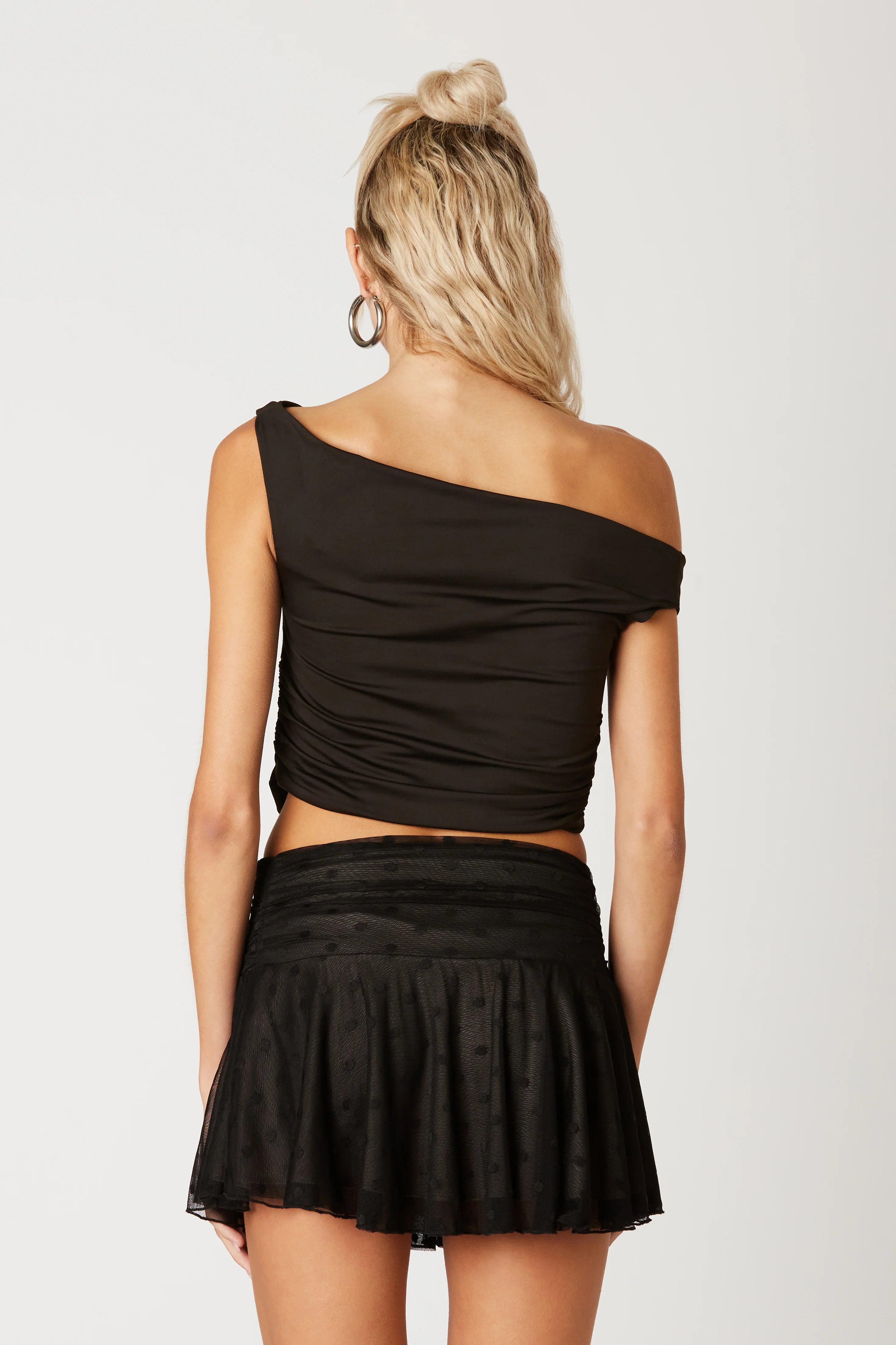 Asymmetrical Cropped Knit Top - Image 6
