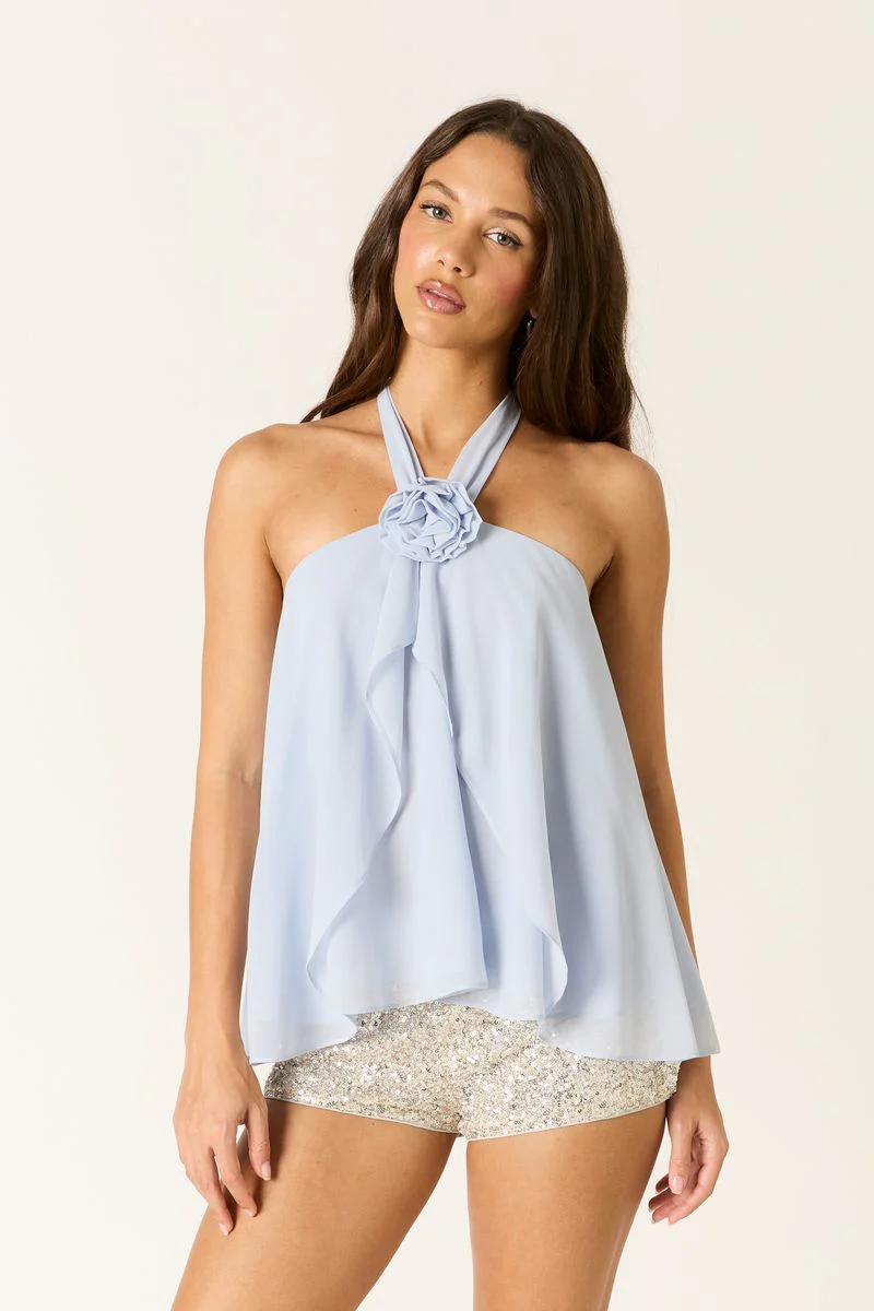 Chiffon Halter Top - Image 2