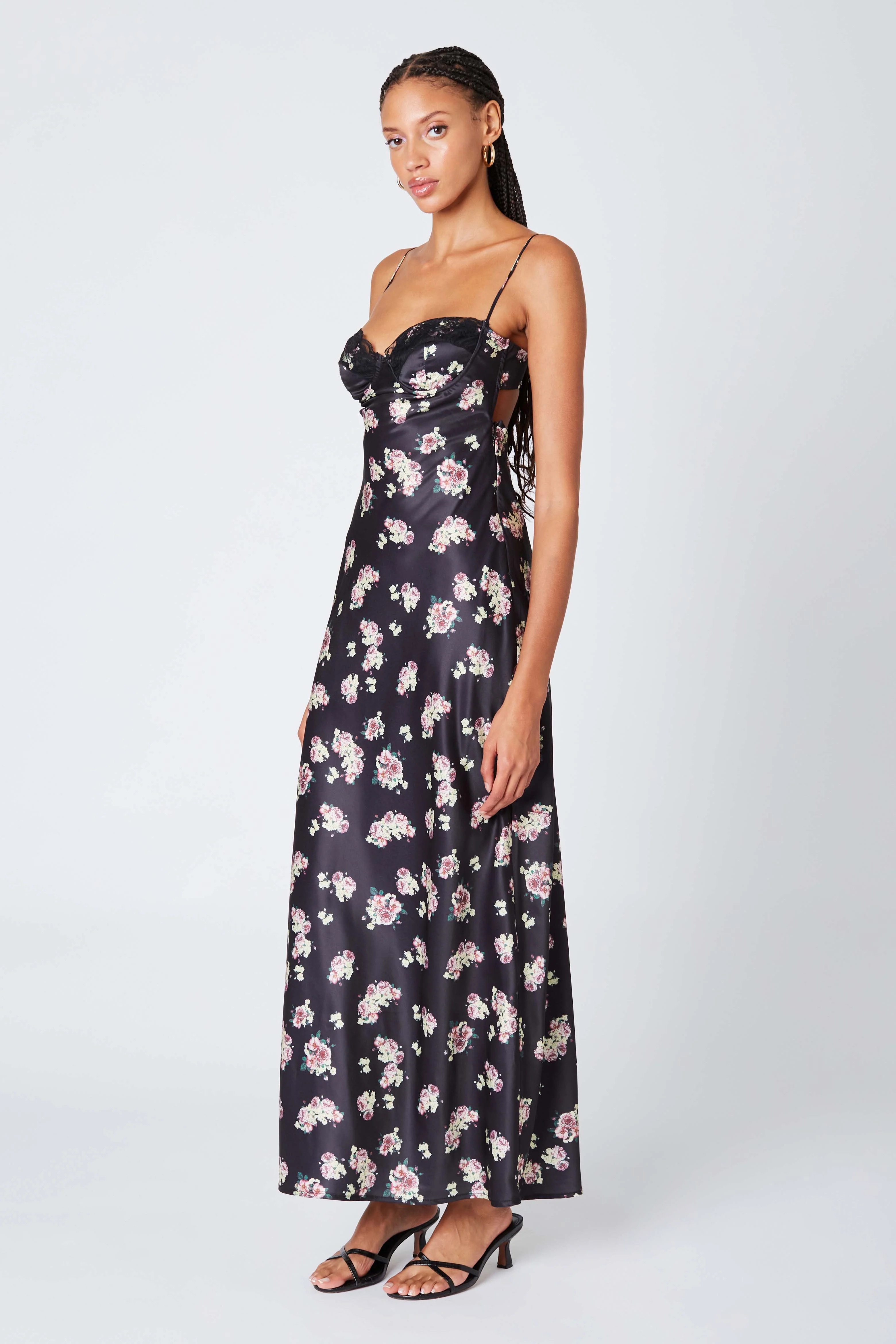 Corset Floral Maxi Dress - Image 2