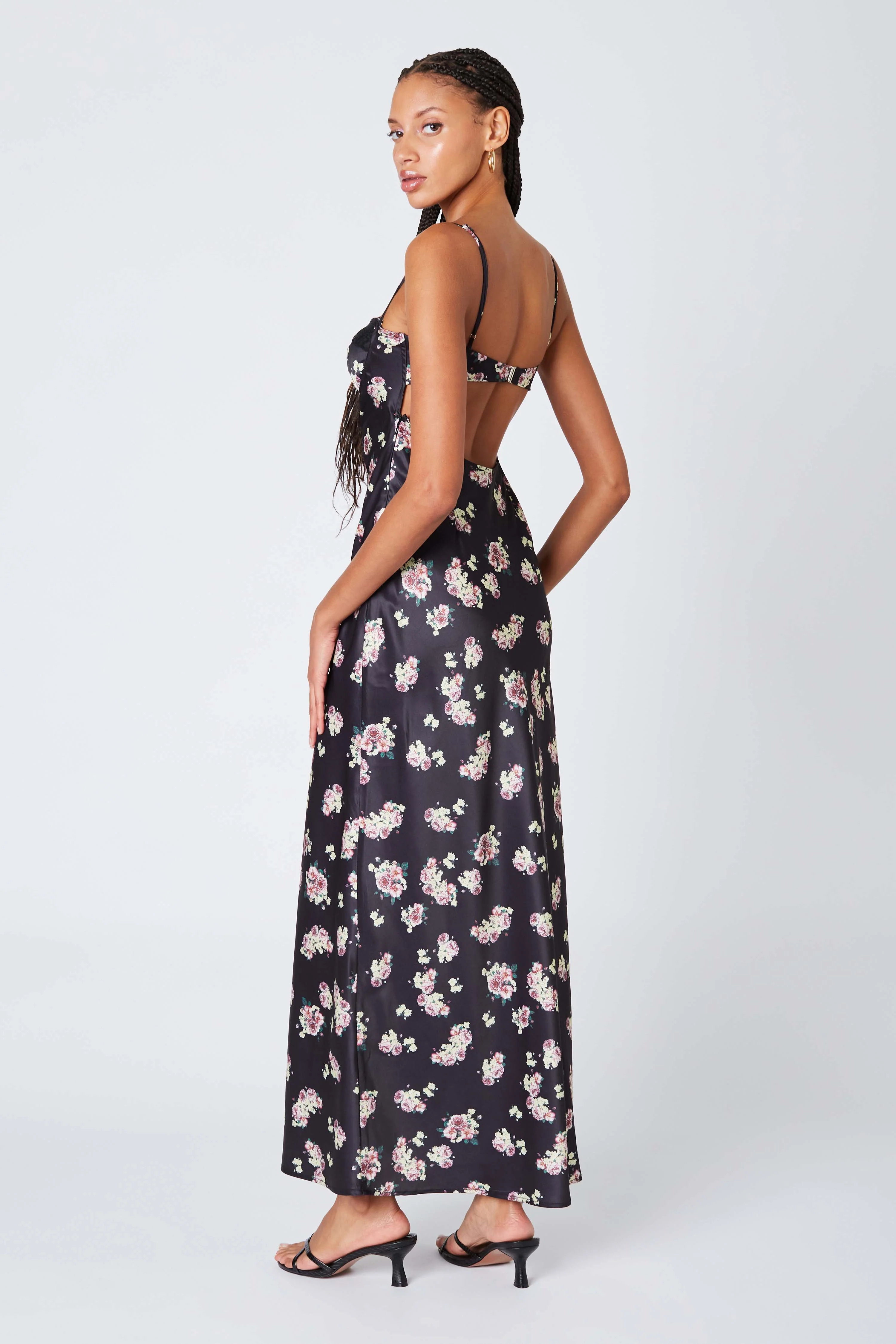 Corset Floral Maxi Dress - Image 3