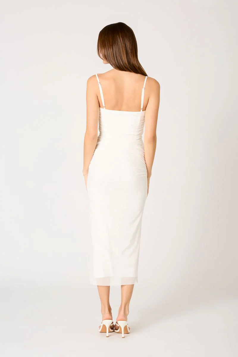 Corset Mesh Midi Dress - Image 3