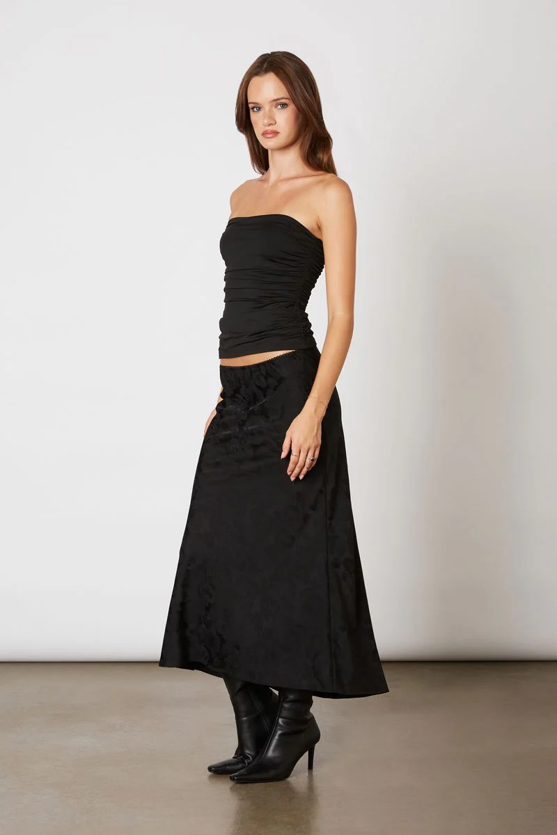 Jacquard Midi Bias Skirt - Image 2