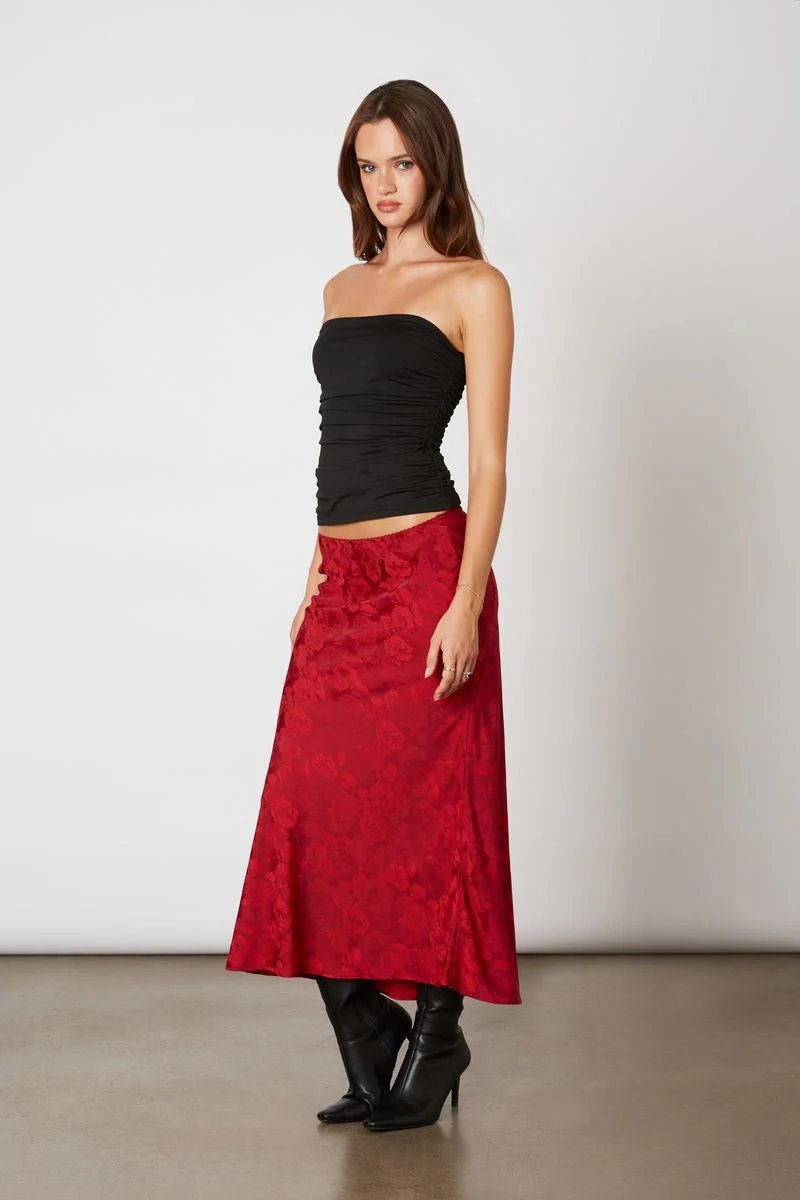 Jacquard Midi Bias Skirt - Image 2