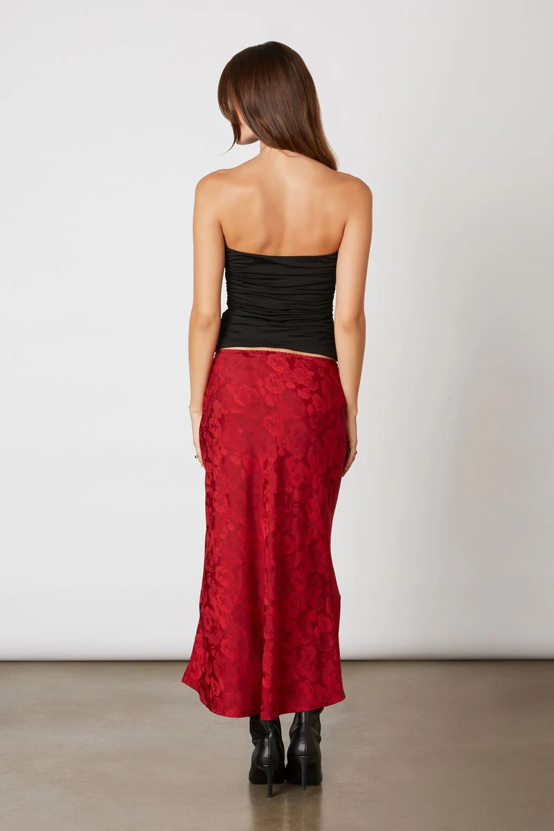 Jacquard Midi Bias Skirt - Image 3