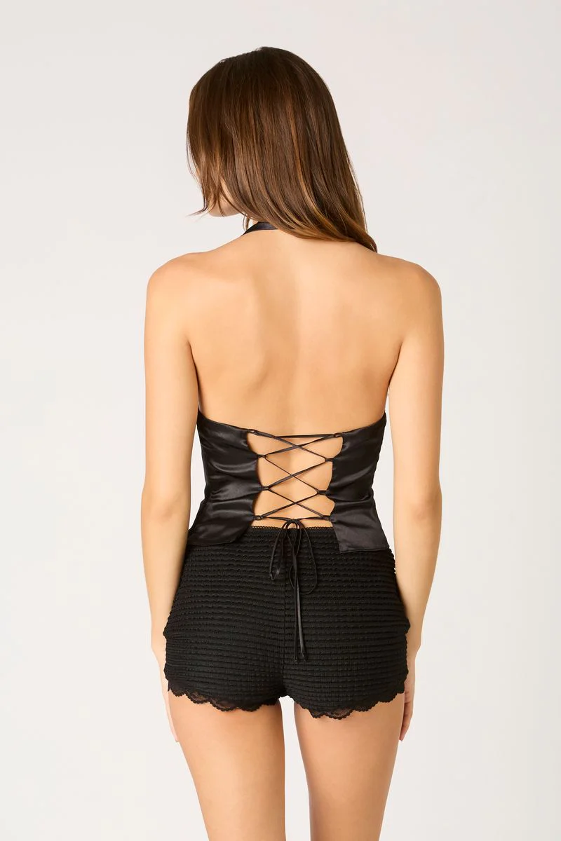 Lace Up Halter Top - Image 3