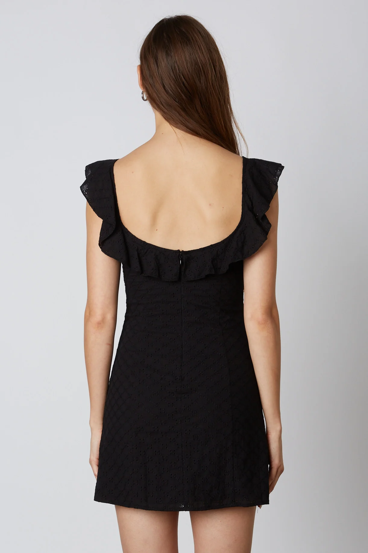 Eyelet Mini Dress - Image 3