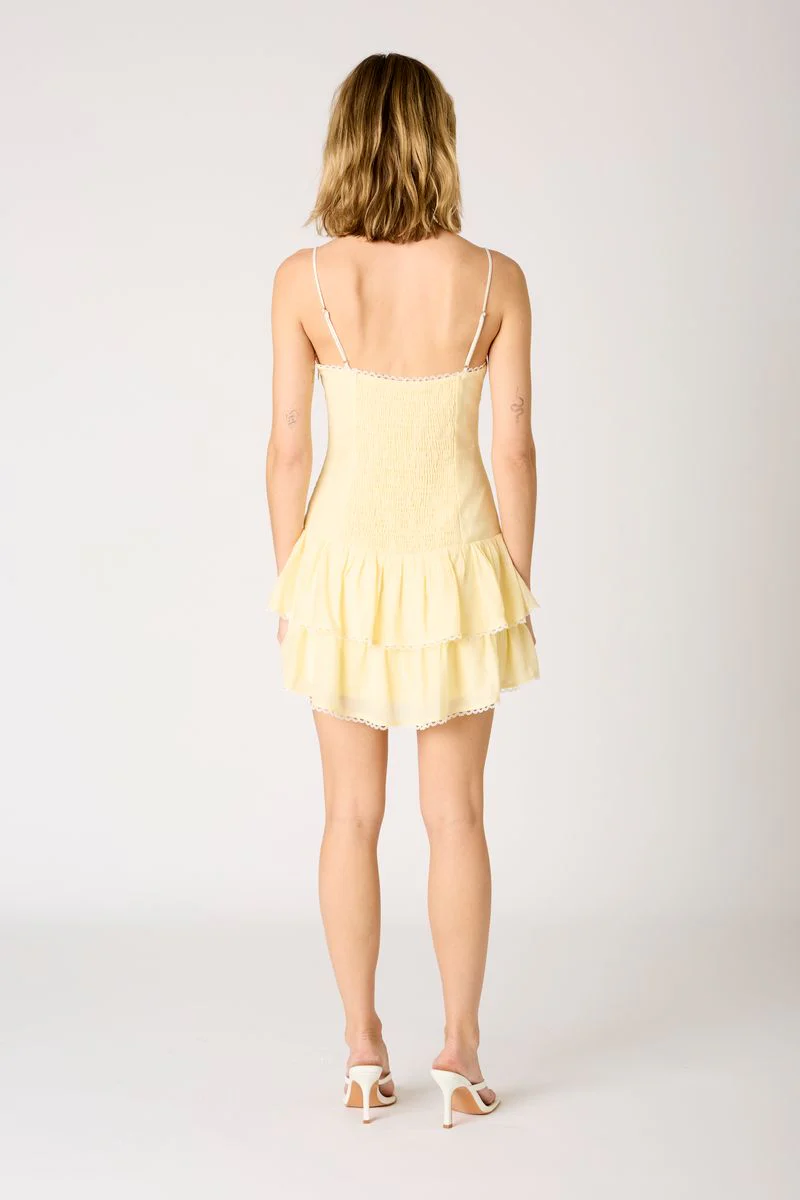 Eyelet Trim Mini Dress - Image 3