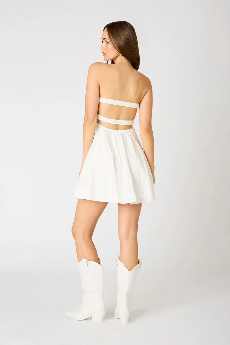 Eyelet Twist Front Mini Dress - Image 4