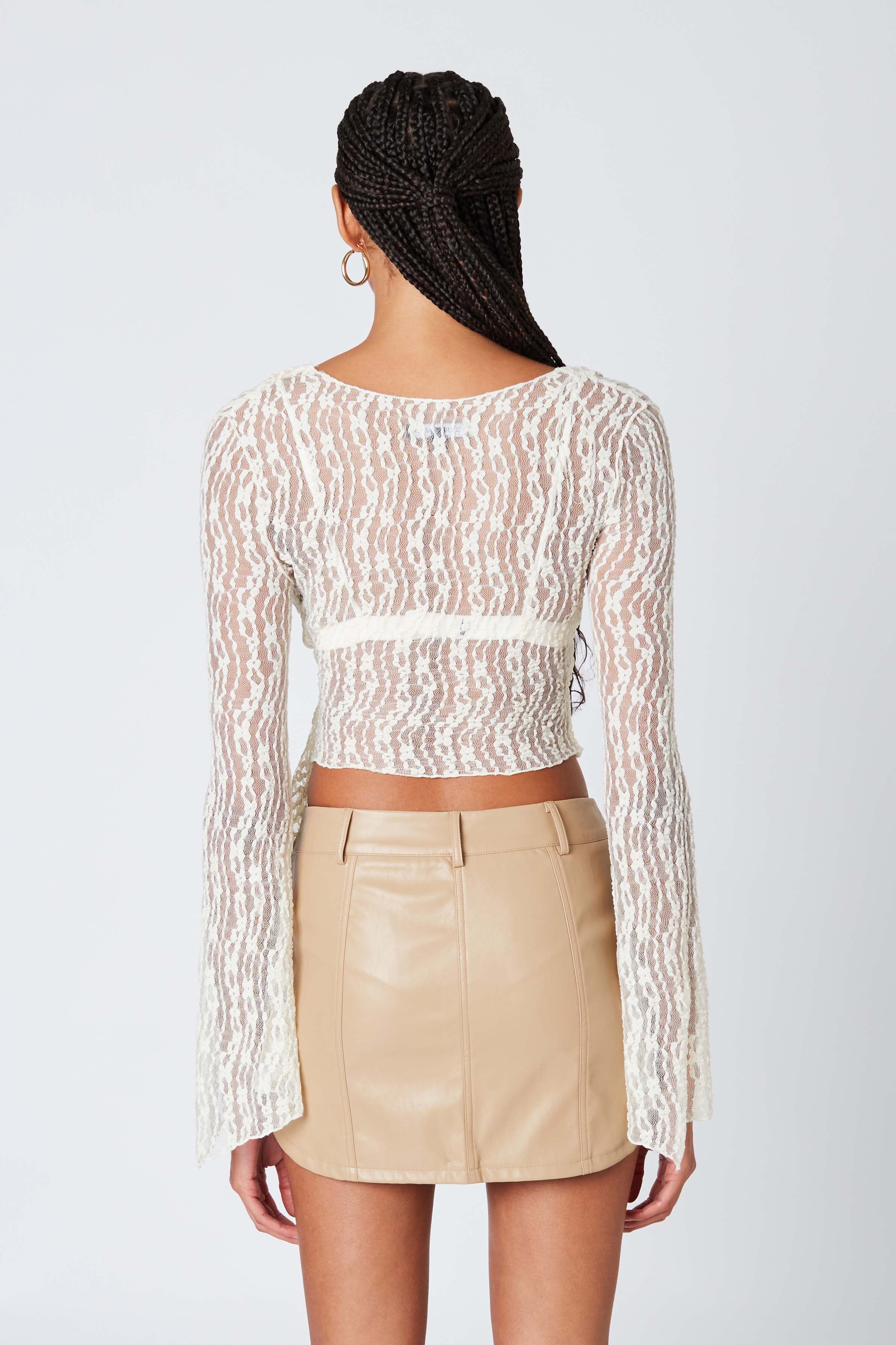 Faux Leather Cargo Mini Skirt - Image 4