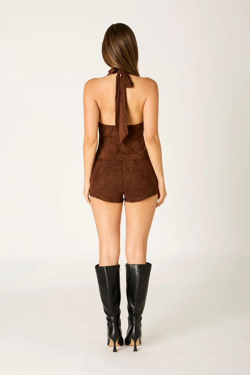 Faux Suede Shorts - Image 4