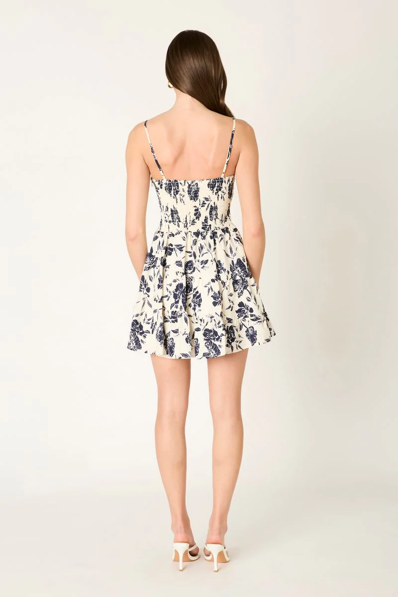 Floral Print Mini Dress - Image 5