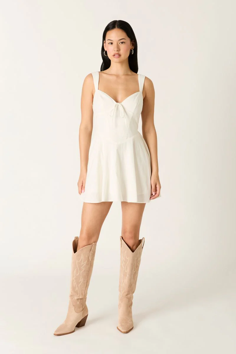 Flowy Sweetheart Mini Dress