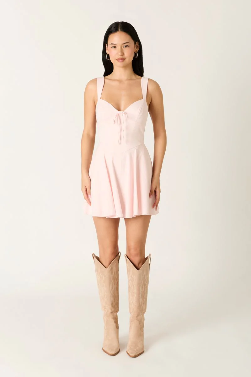 Flowy Sweetheart Mini Dress - Image 2