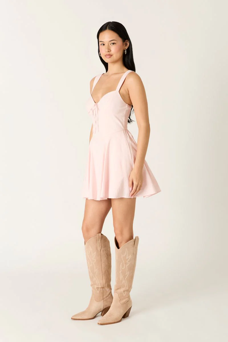 Flowy Sweetheart Mini Dress - Image 3