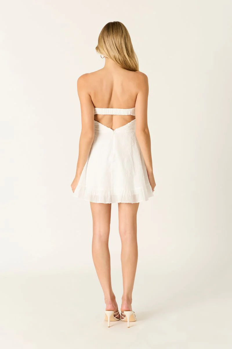 Front-Tie Strapless Mini Dress - Image 5
