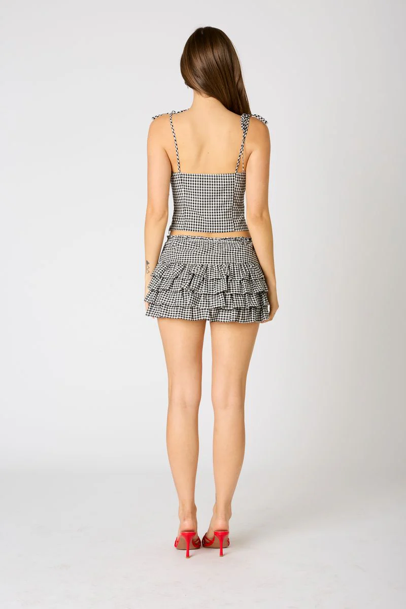 Gingham Bow Front Top - Image 3