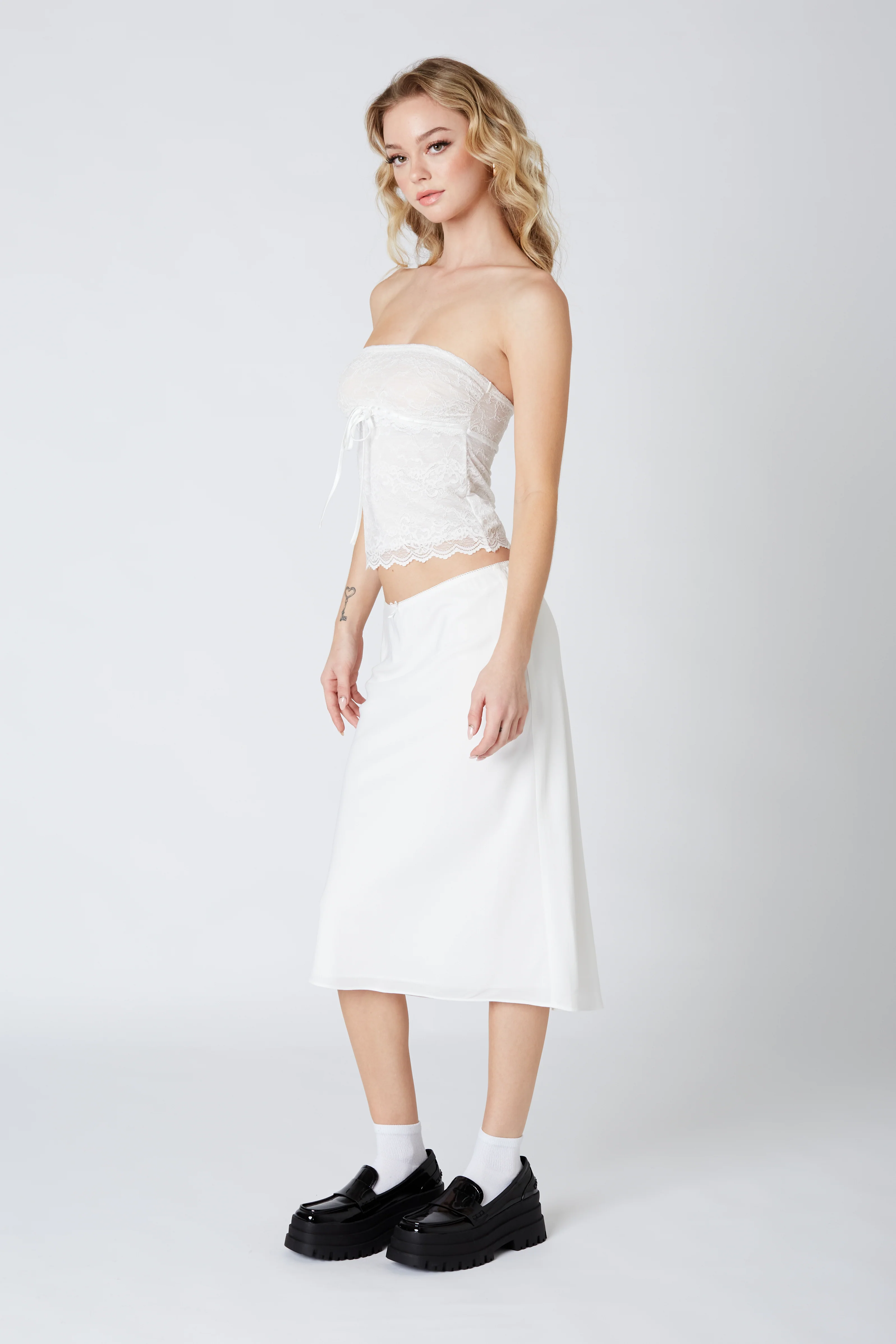 Knee Length Bias Skirt - Image 2