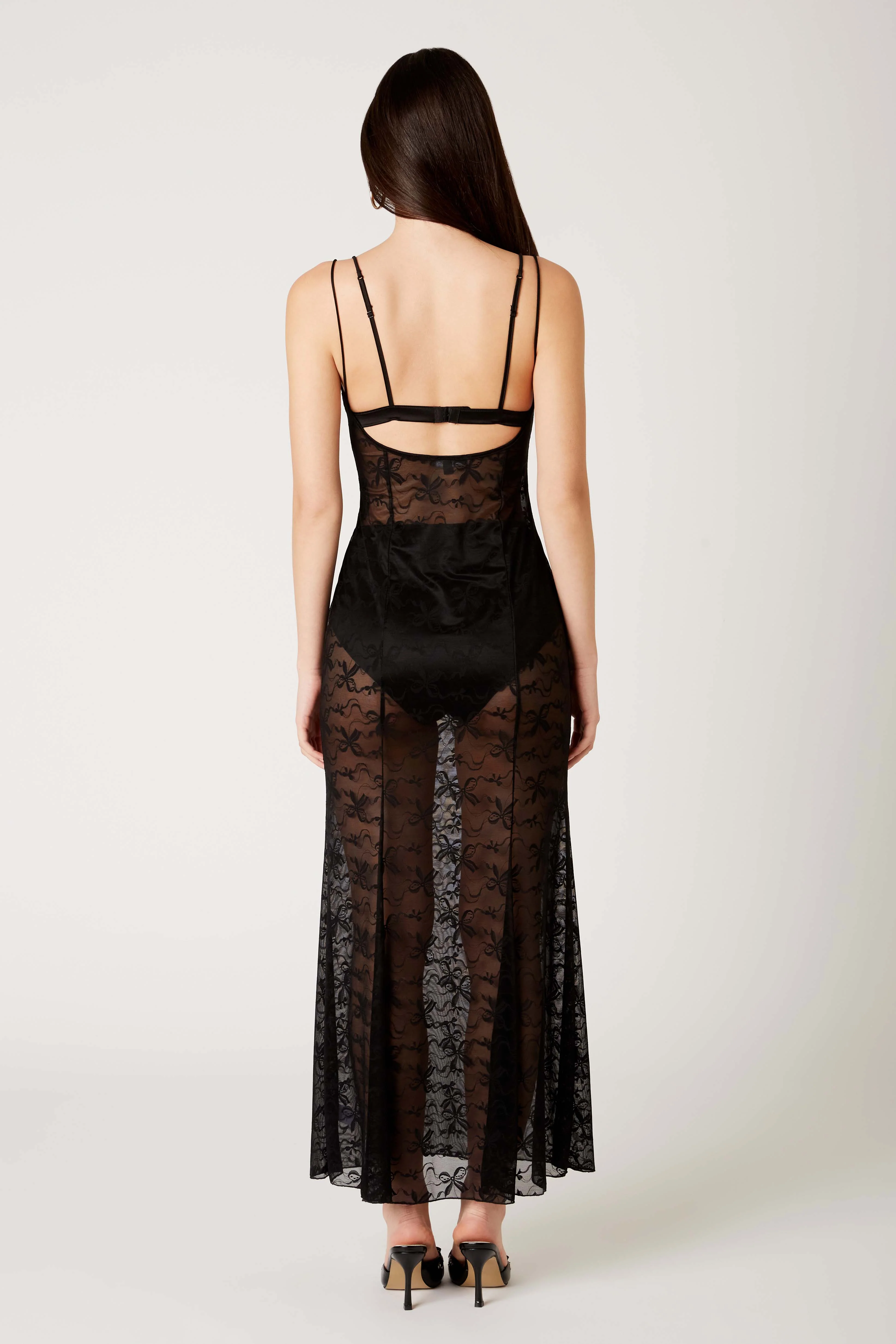 Lace Sheer Maxi Dress - Image 6