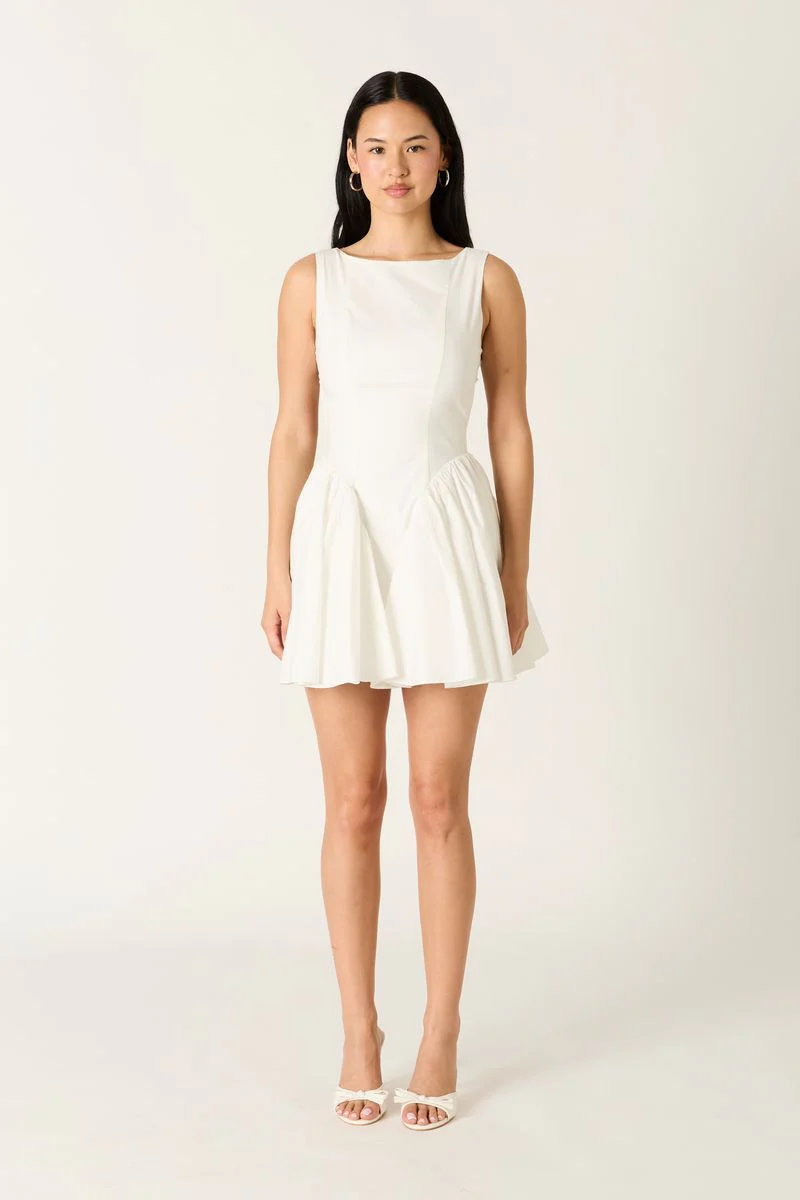 Lace-Up Open Back Mini Dress - Image 3