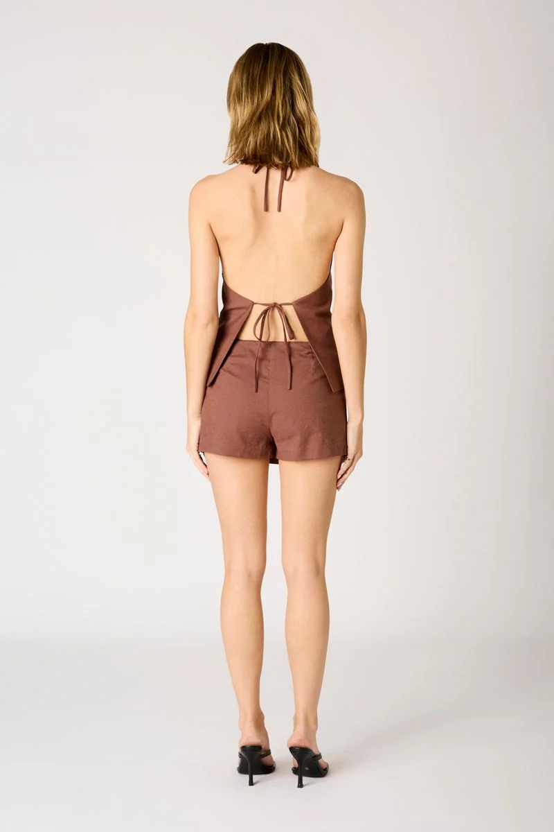 Linen Halter Vest - Image 4