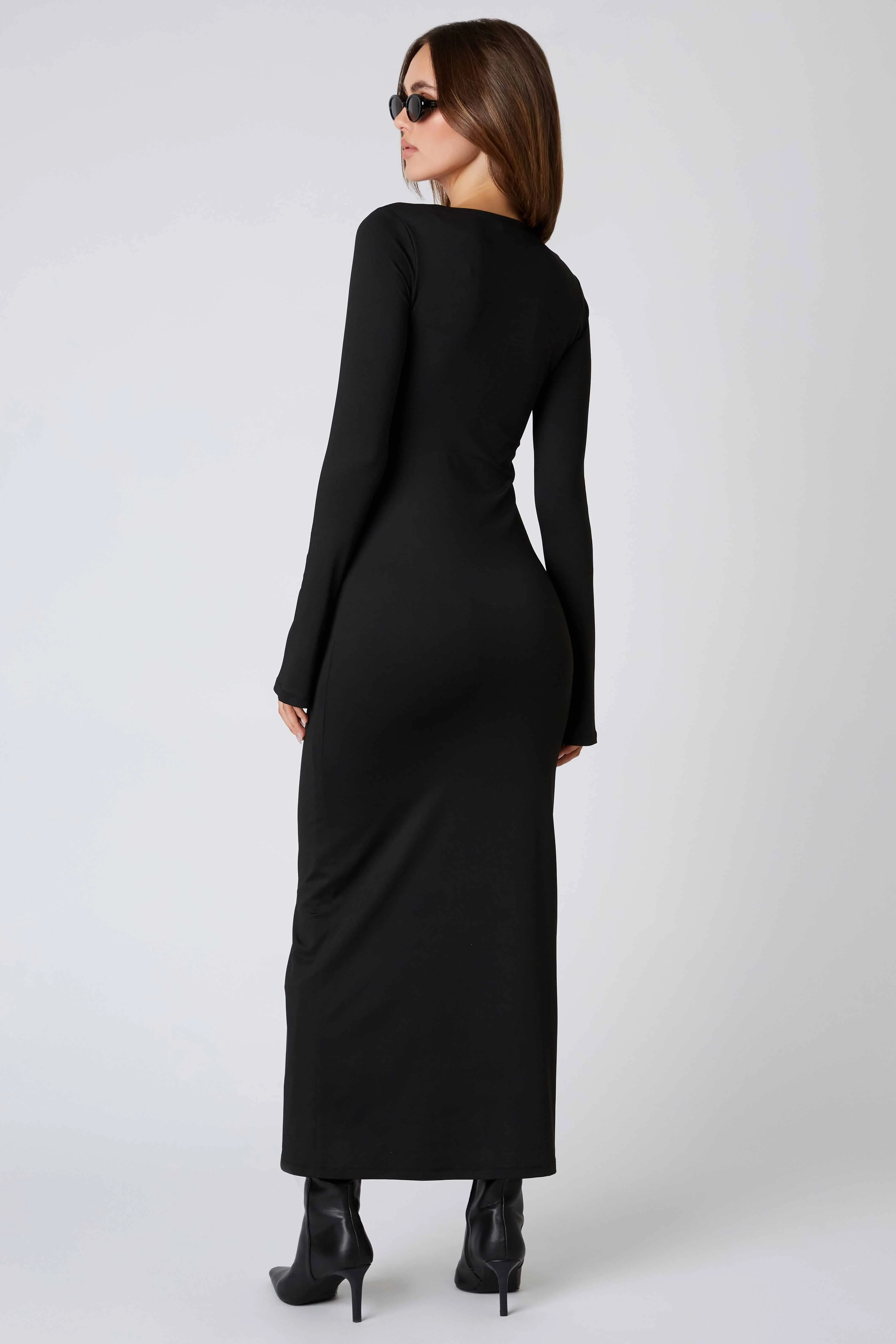 Long Sleeve Square Neck Maxi Dress - Image 12