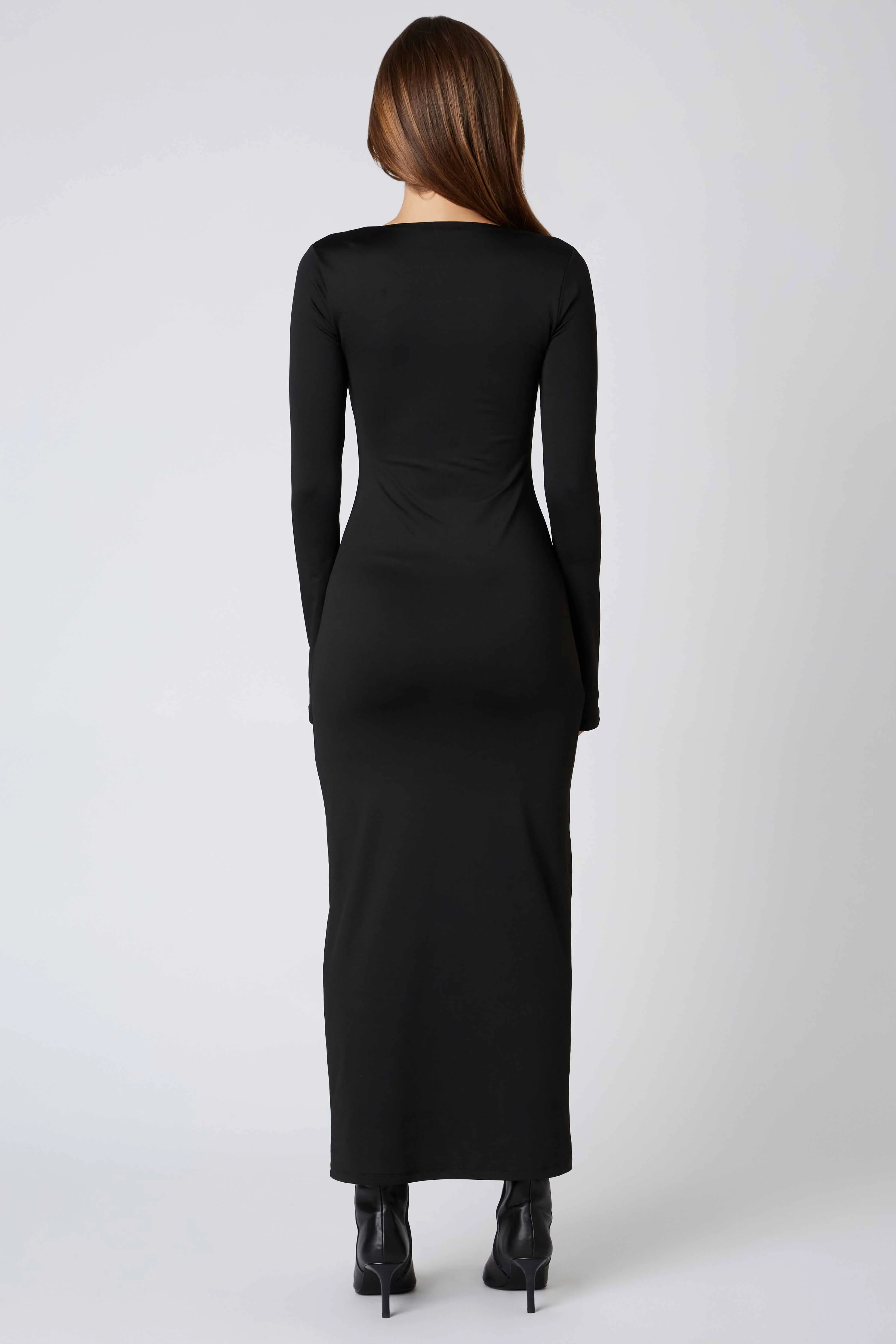 Long Sleeve Square Neck Maxi Dress - Image 13