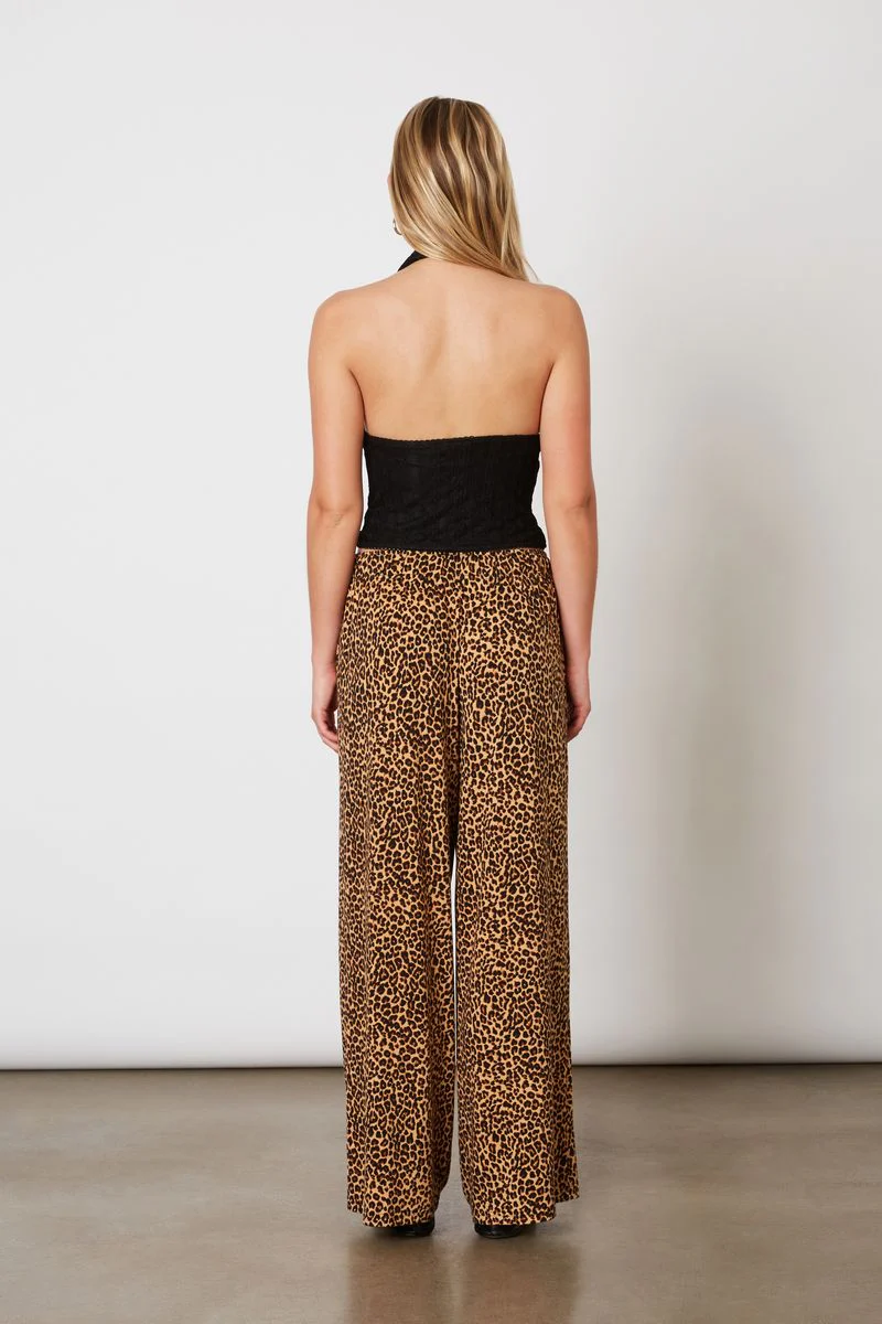 Mid-Rise Knit Leopard Pant - Image 3