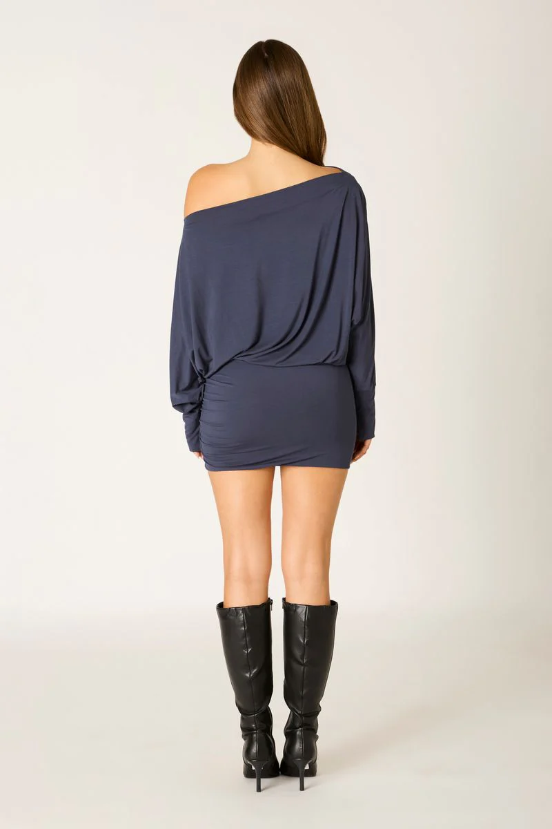 Off-Shoulder Jersey Mini Dress - Image 6