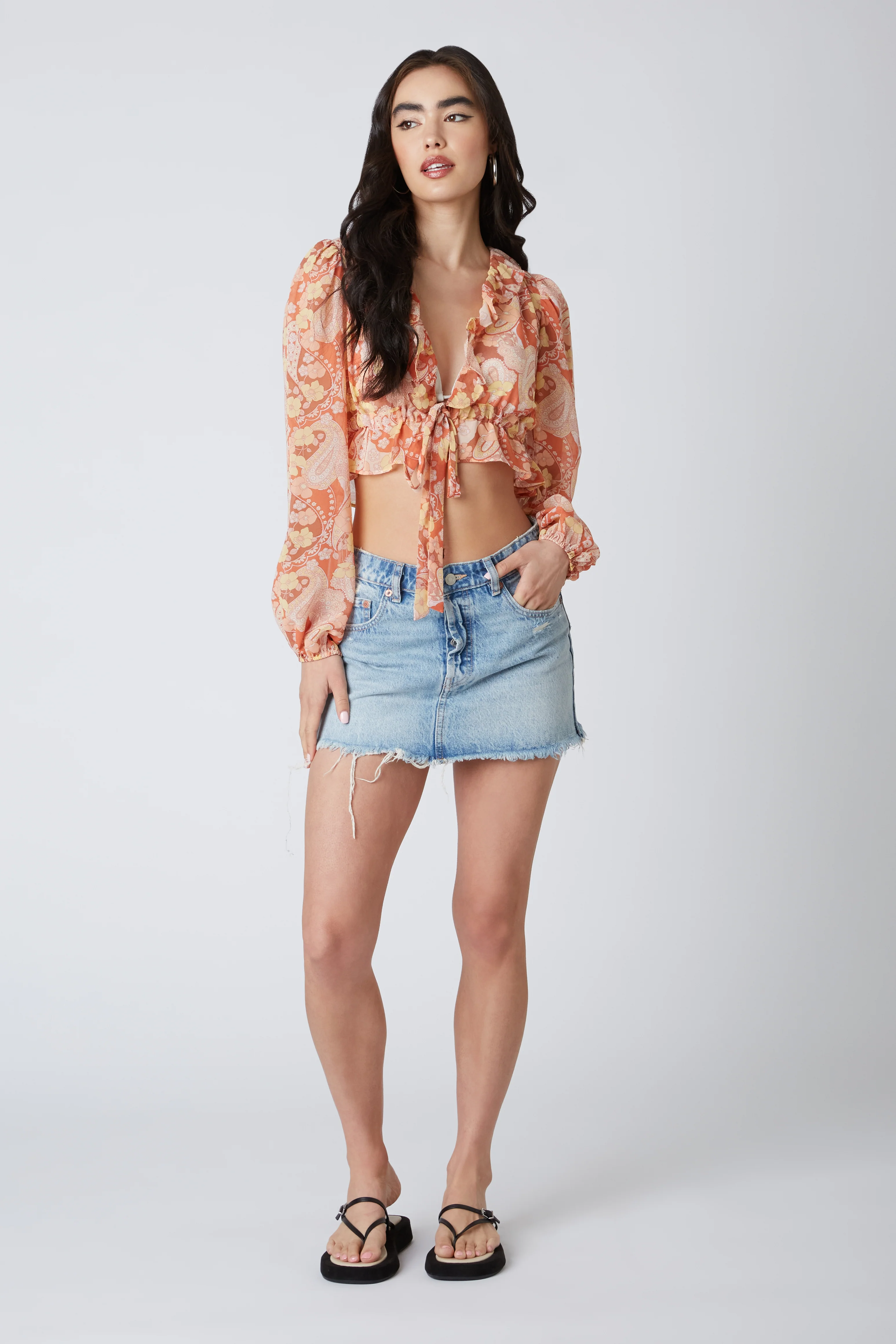 Retro Chiffon Blouse - Image 7