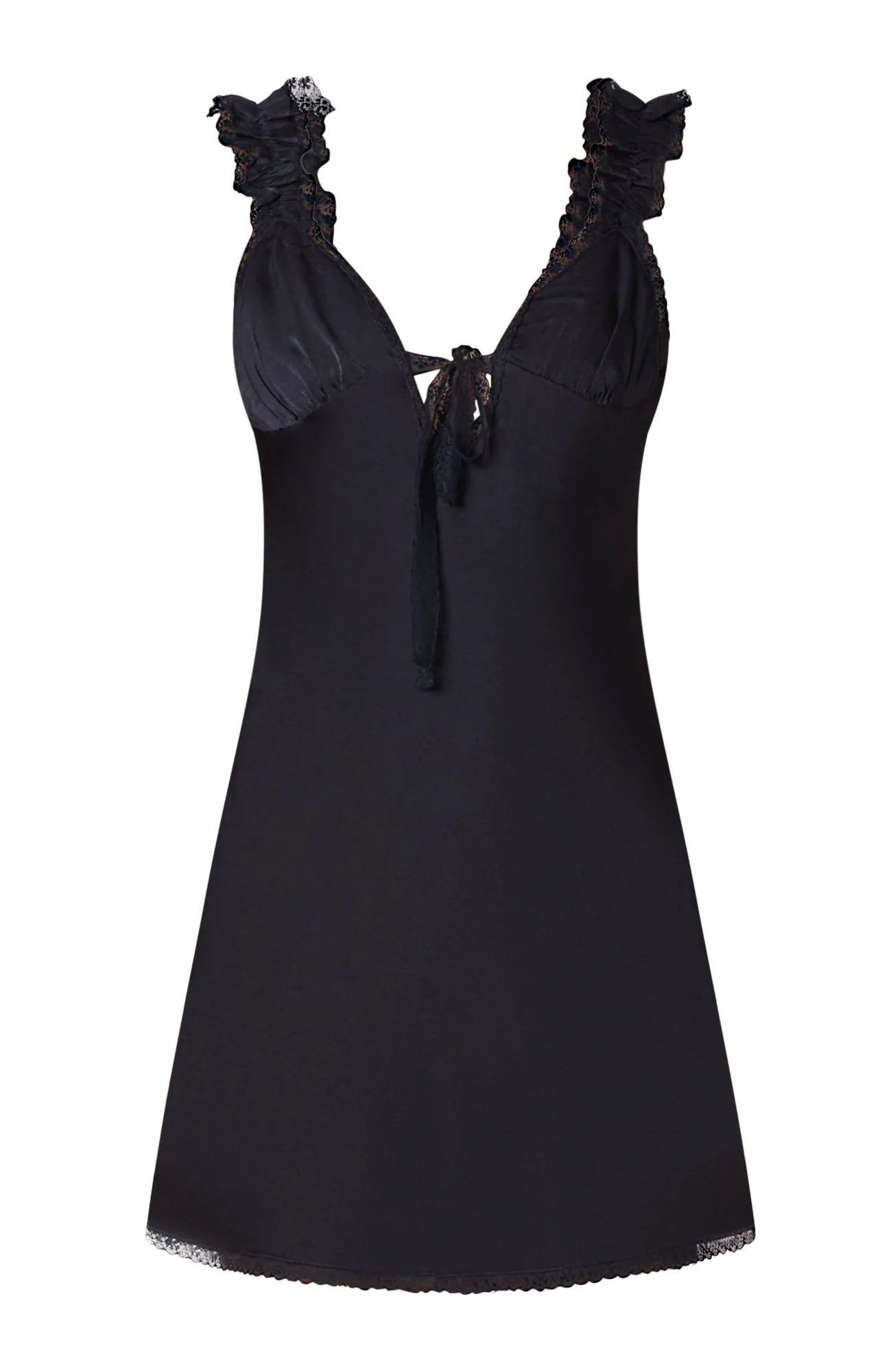 Ruffle Strap Mini Dress - Image 4