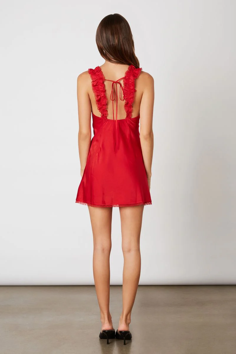 Ruffle Strap Mini Dress - Image 3