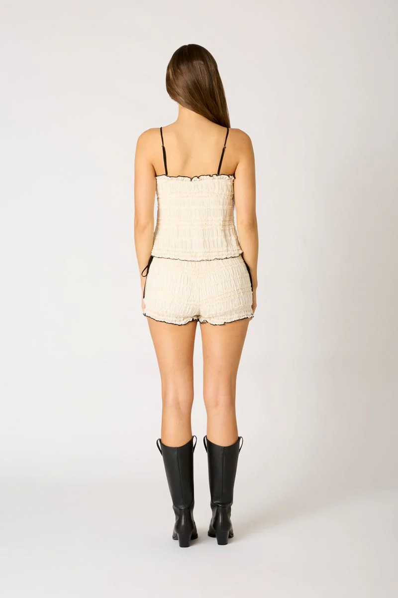 Ruffle Tie Smocked Top - Image 3
