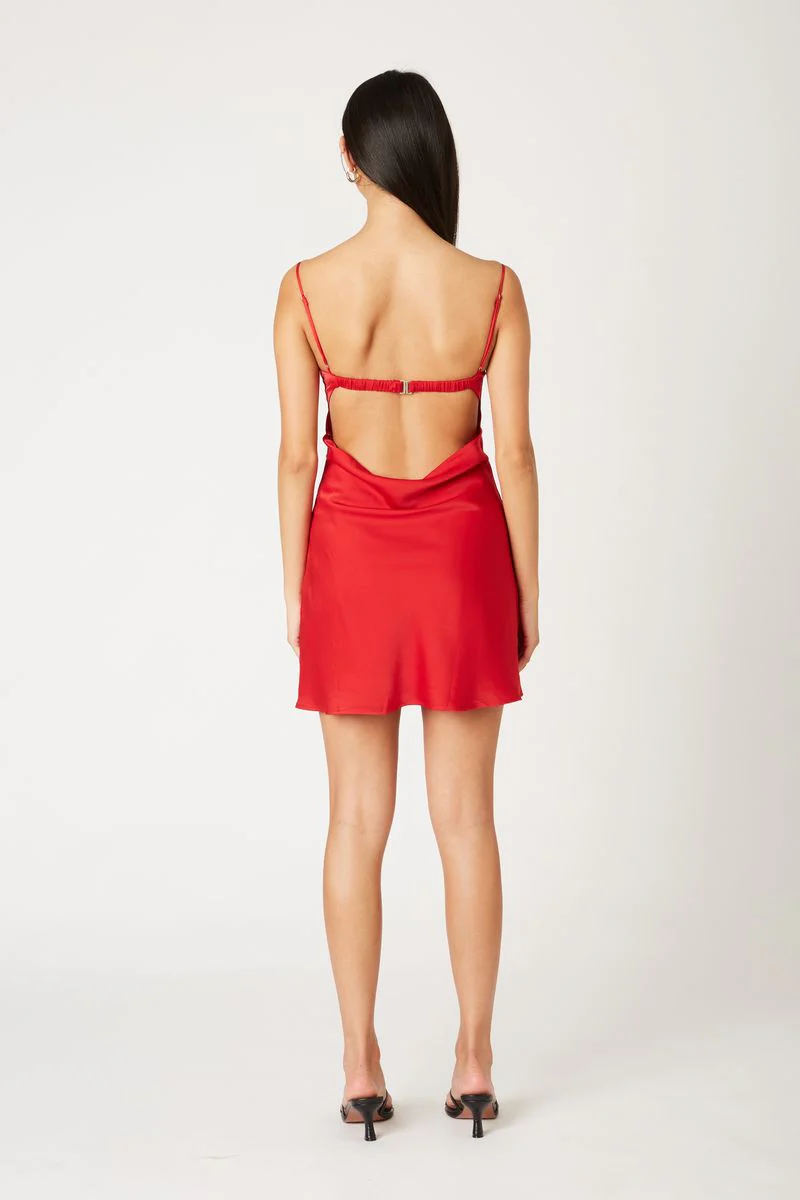 Satin Bustier Mini Dress - Image 6