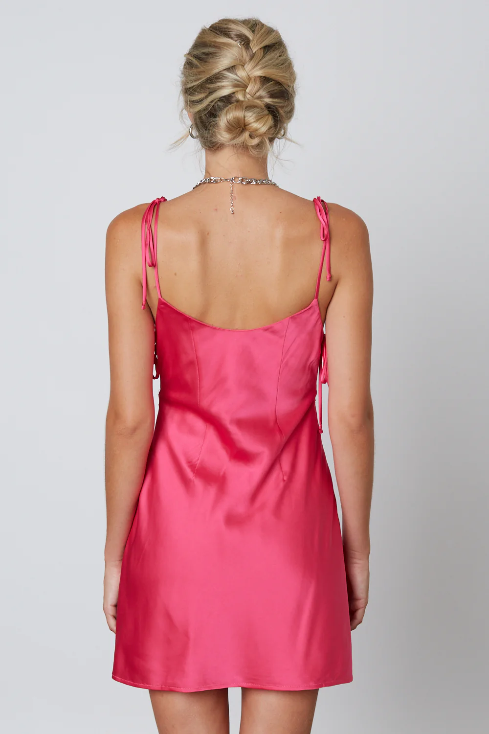 Satin Mini Dress - Image 11