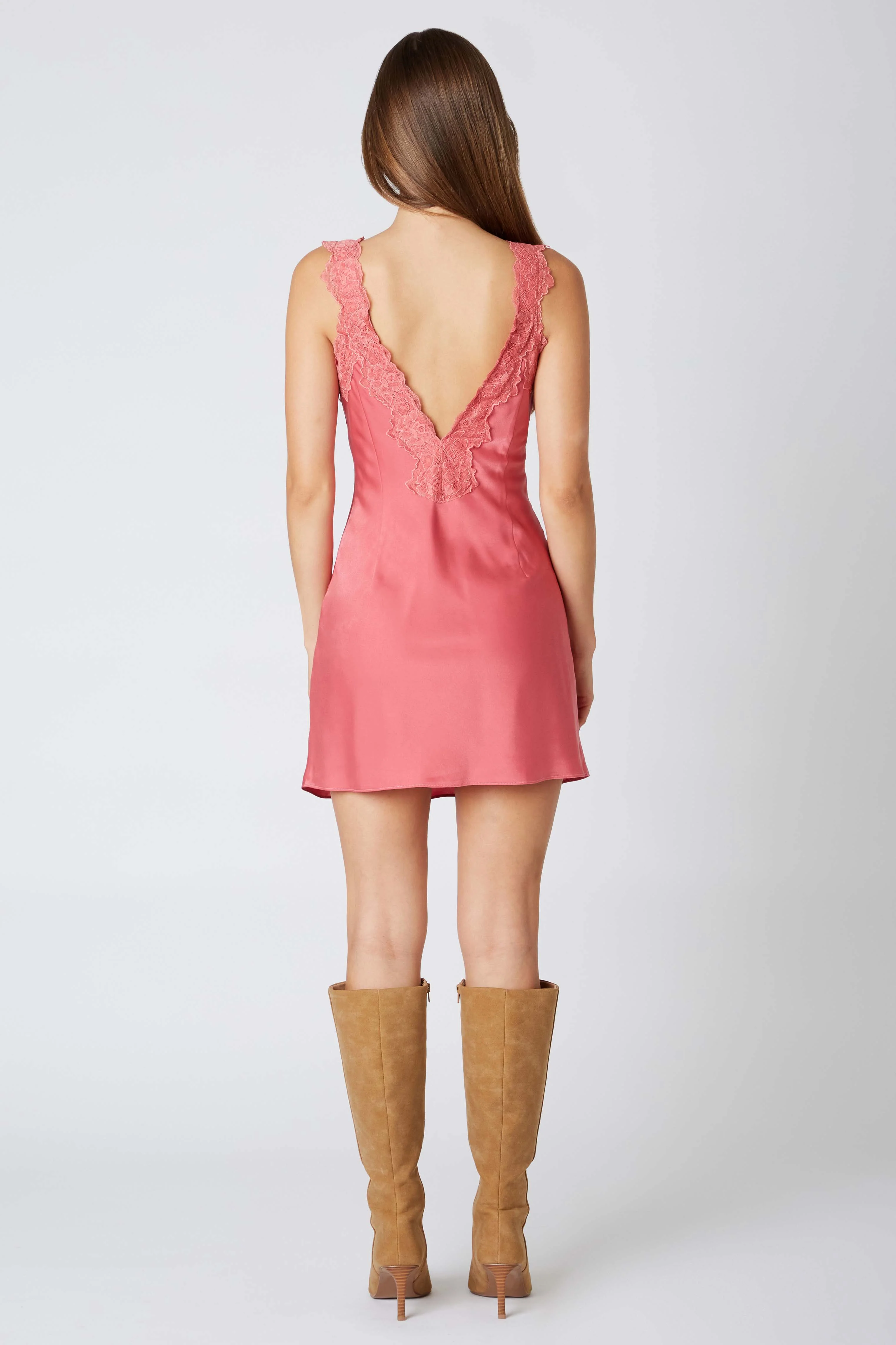 Satin Mini Dress - Image 16