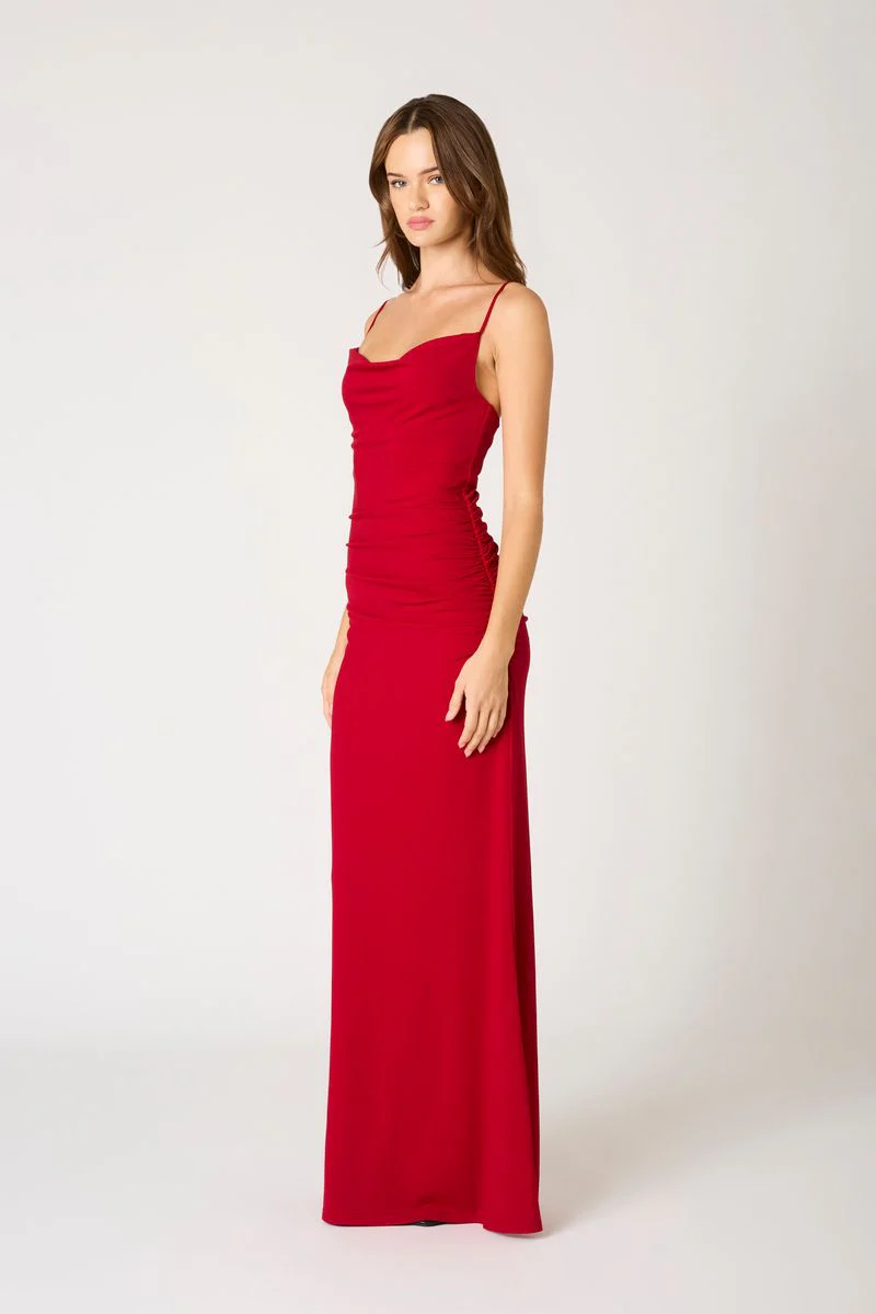 Cowl Neck Knit Gown - Image 3
