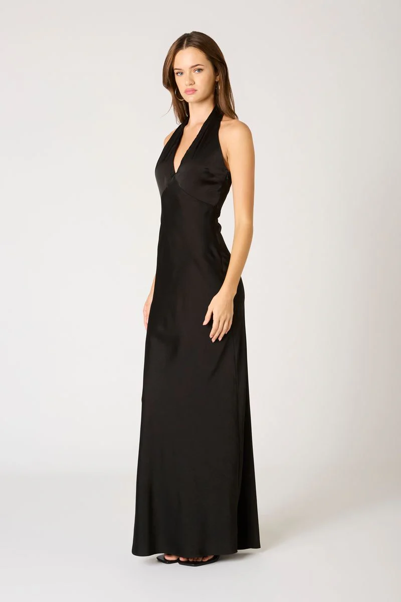 Plunge Halter Bias Gown - Image 2