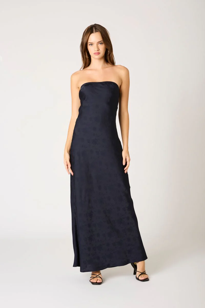 Strapless Open Cowl Back Gown - Image 2