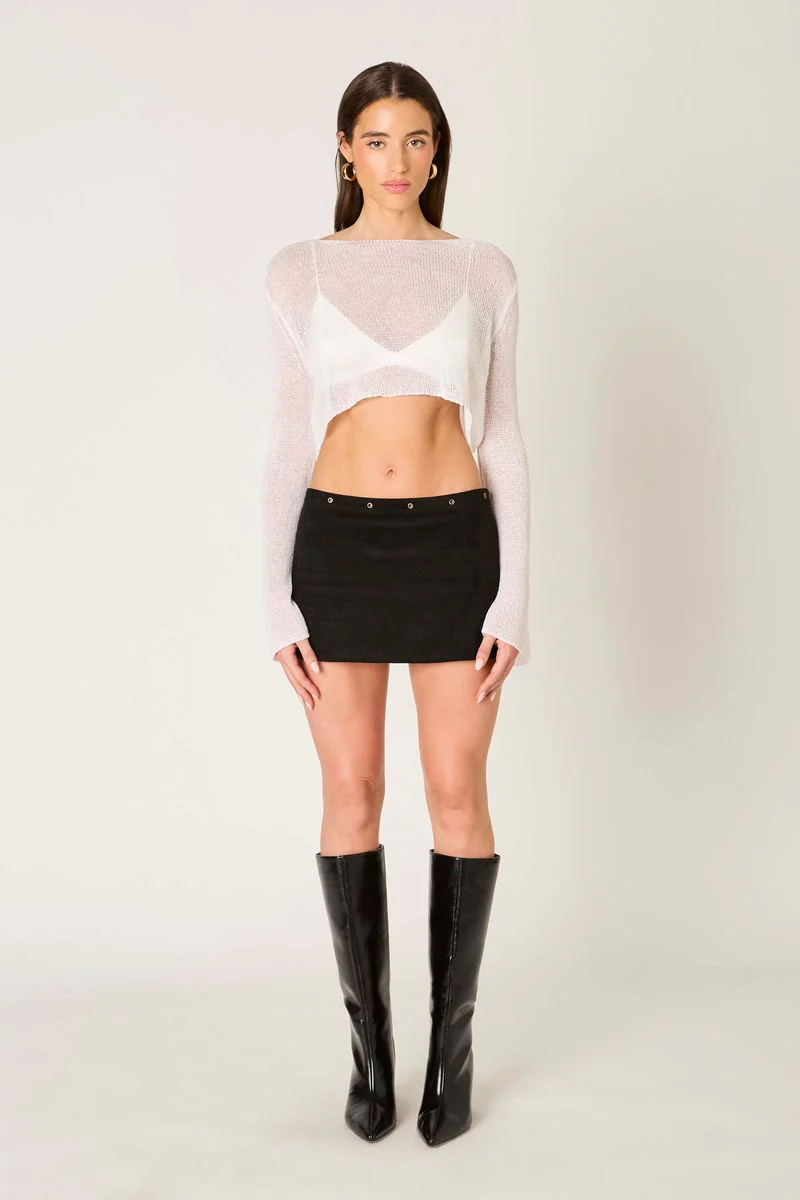 Sheer Knit Long Sleeve - Image 3