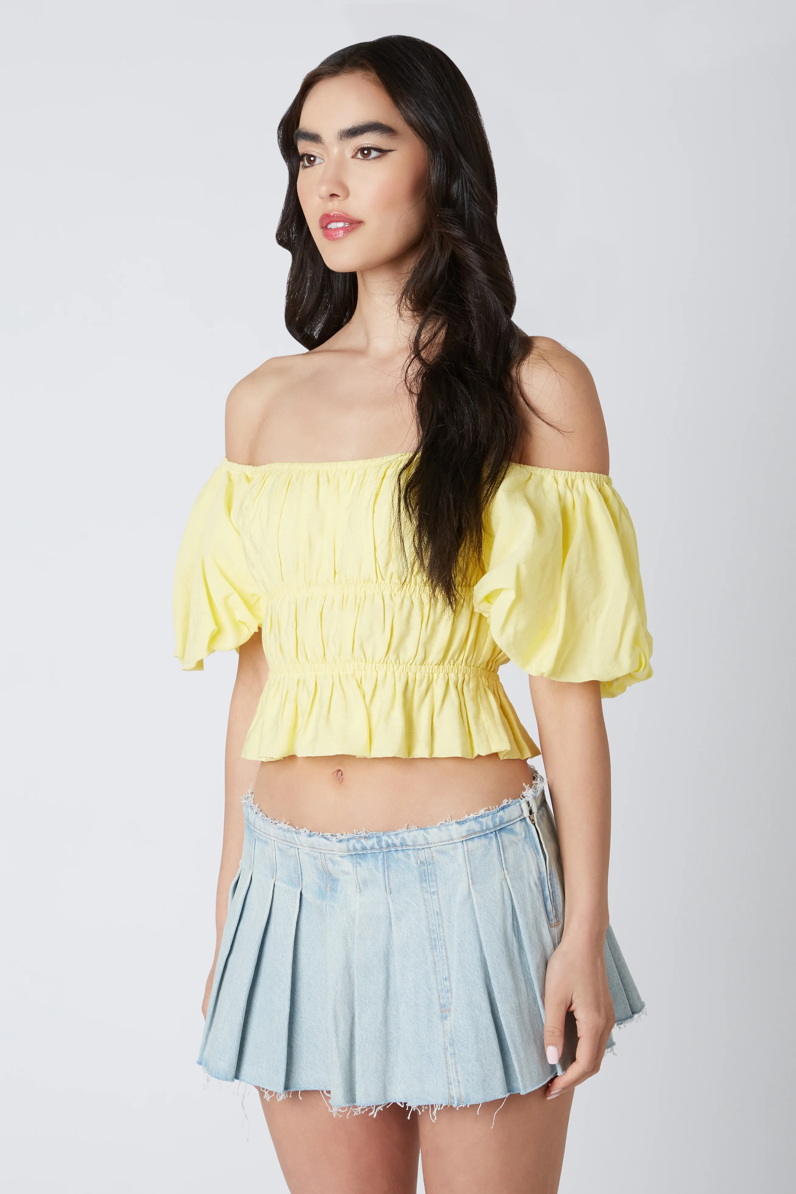 Smocked Puff Sleeve Top - Image 3