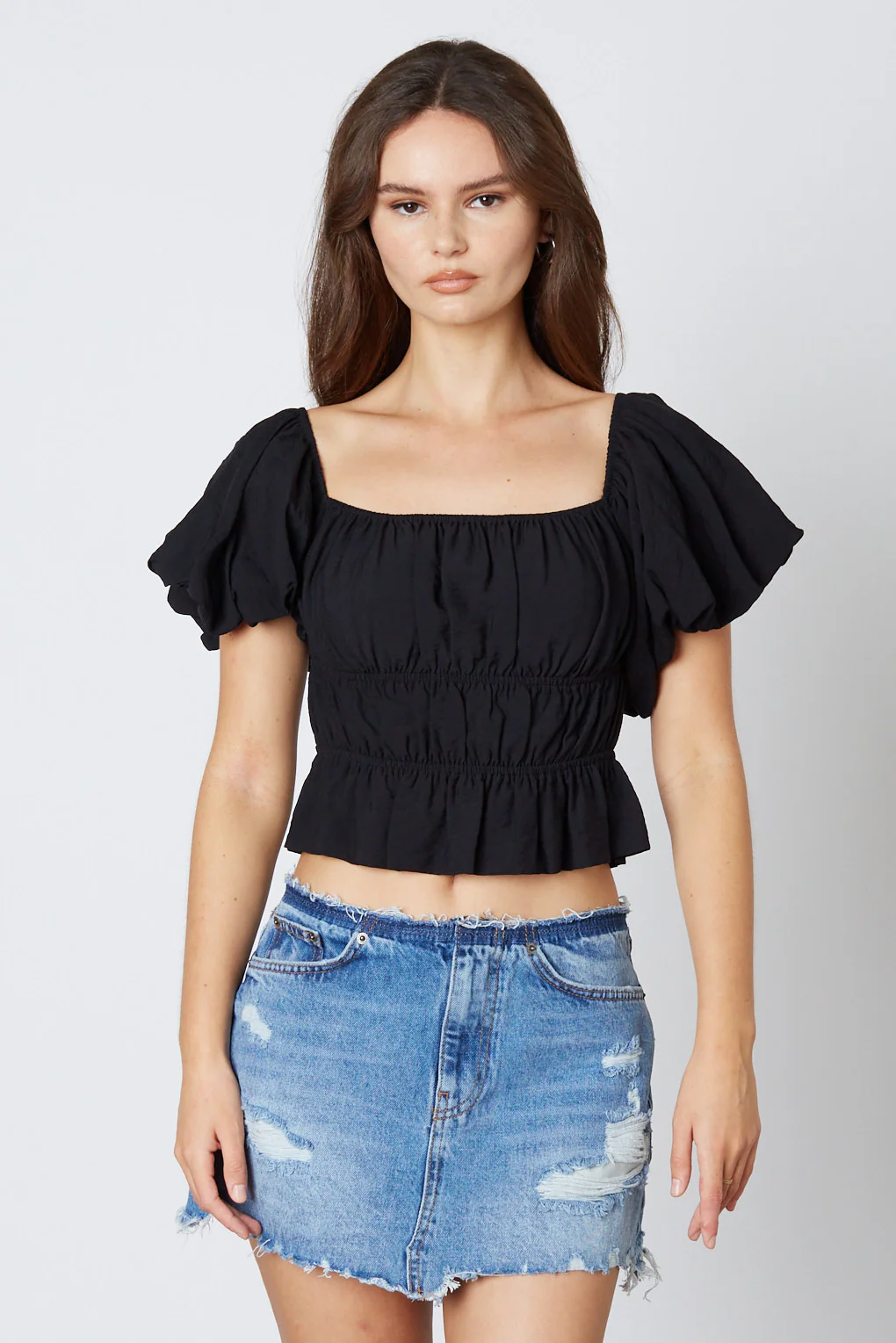 Smocked Puff Sleeve Top - Image 8