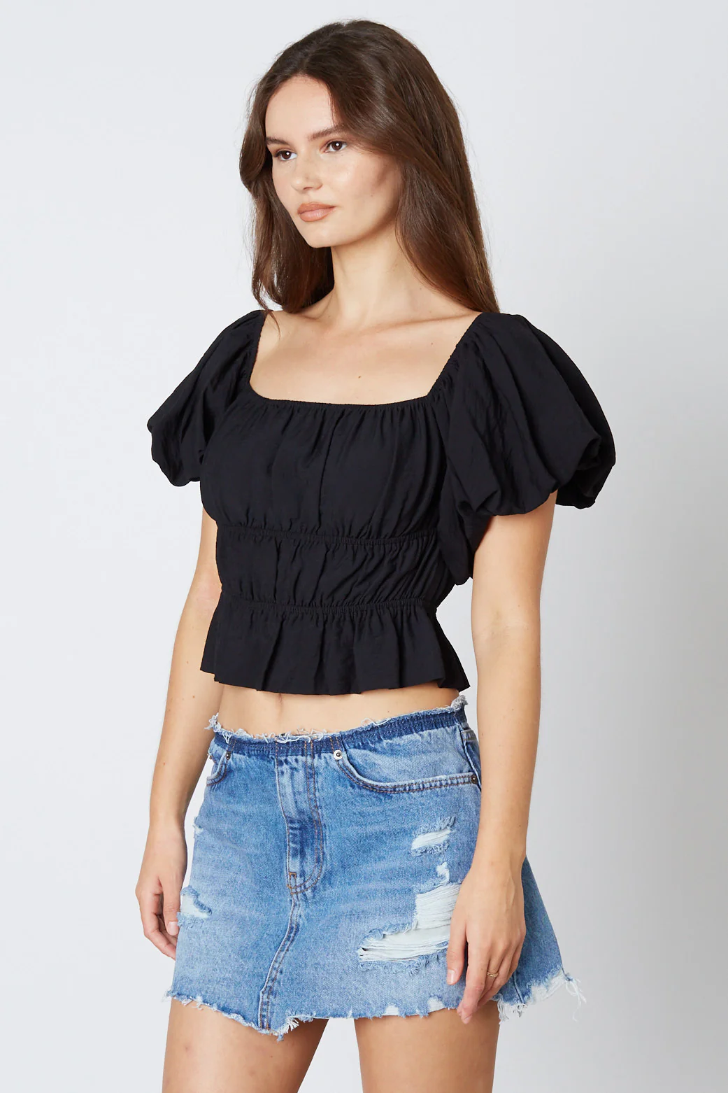 Smocked Puff Sleeve Top - Image 9