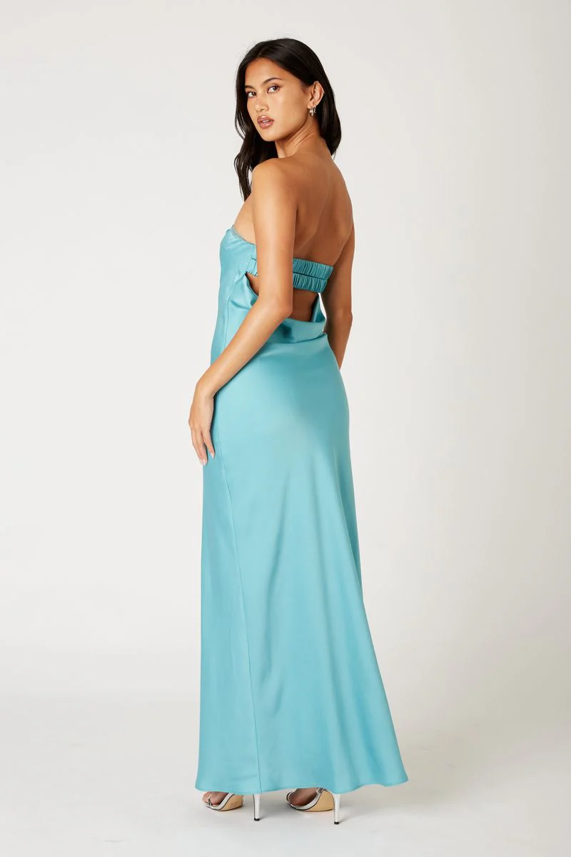 Strapless Cowl Gown - Image 3