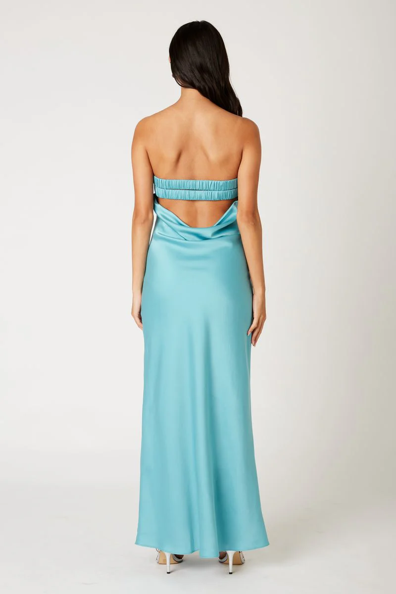 Strapless Cowl Gown - Image 4