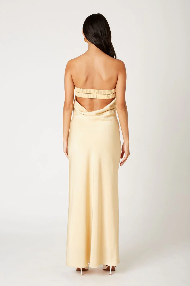 Strapless Cowl Gown - Image 7