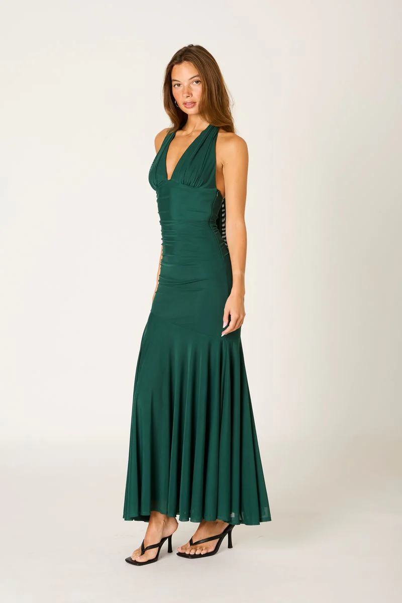 Stretch Mesh Halter Gown - Image 2