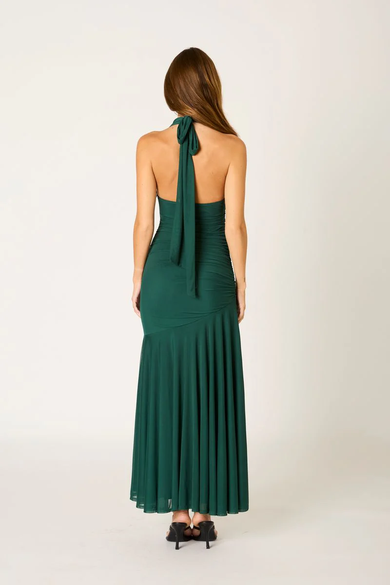 Stretch Mesh Halter Gown - Image 3
