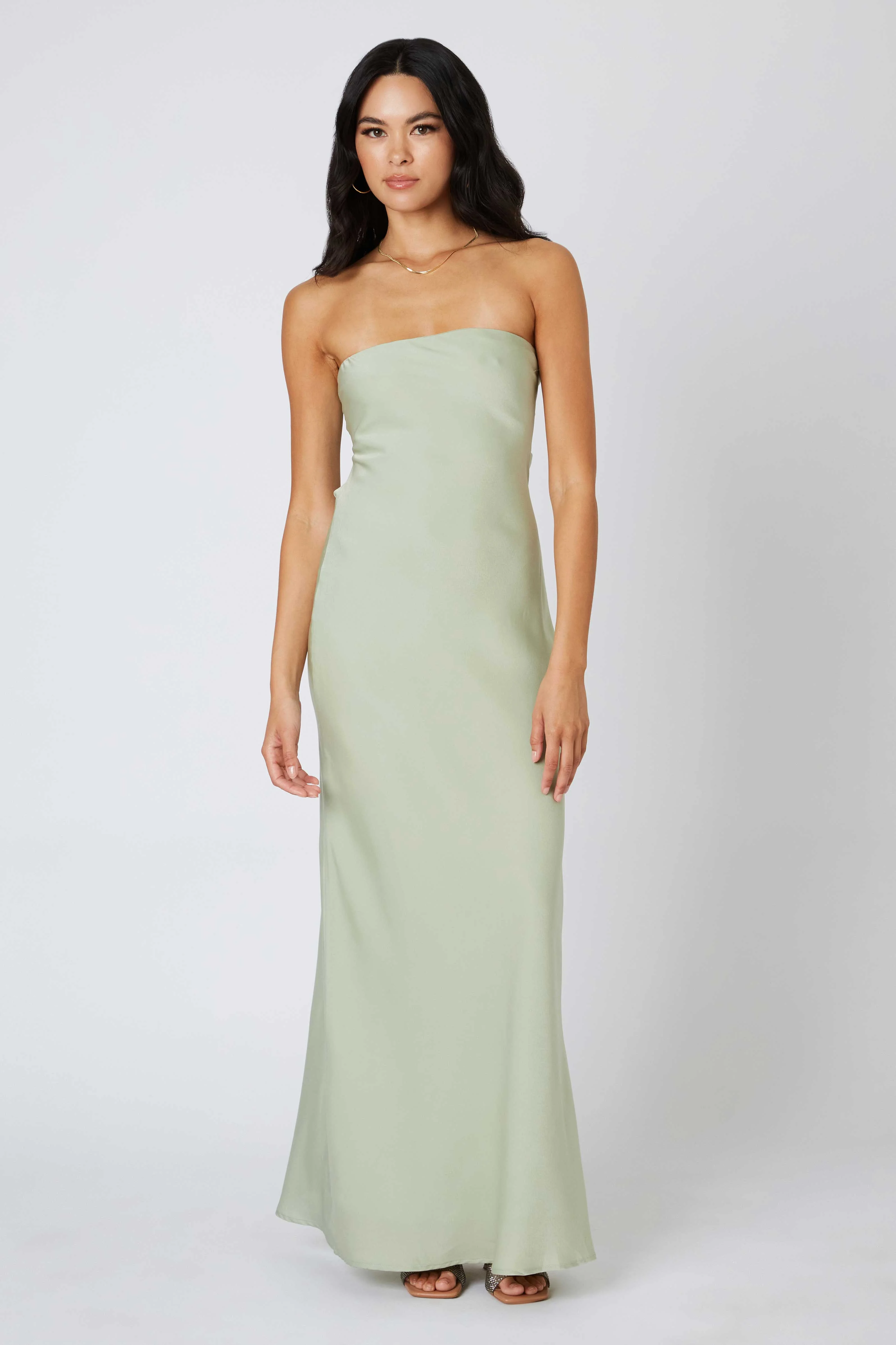 Tie-Back Strapless Maxi Dress - Image 16