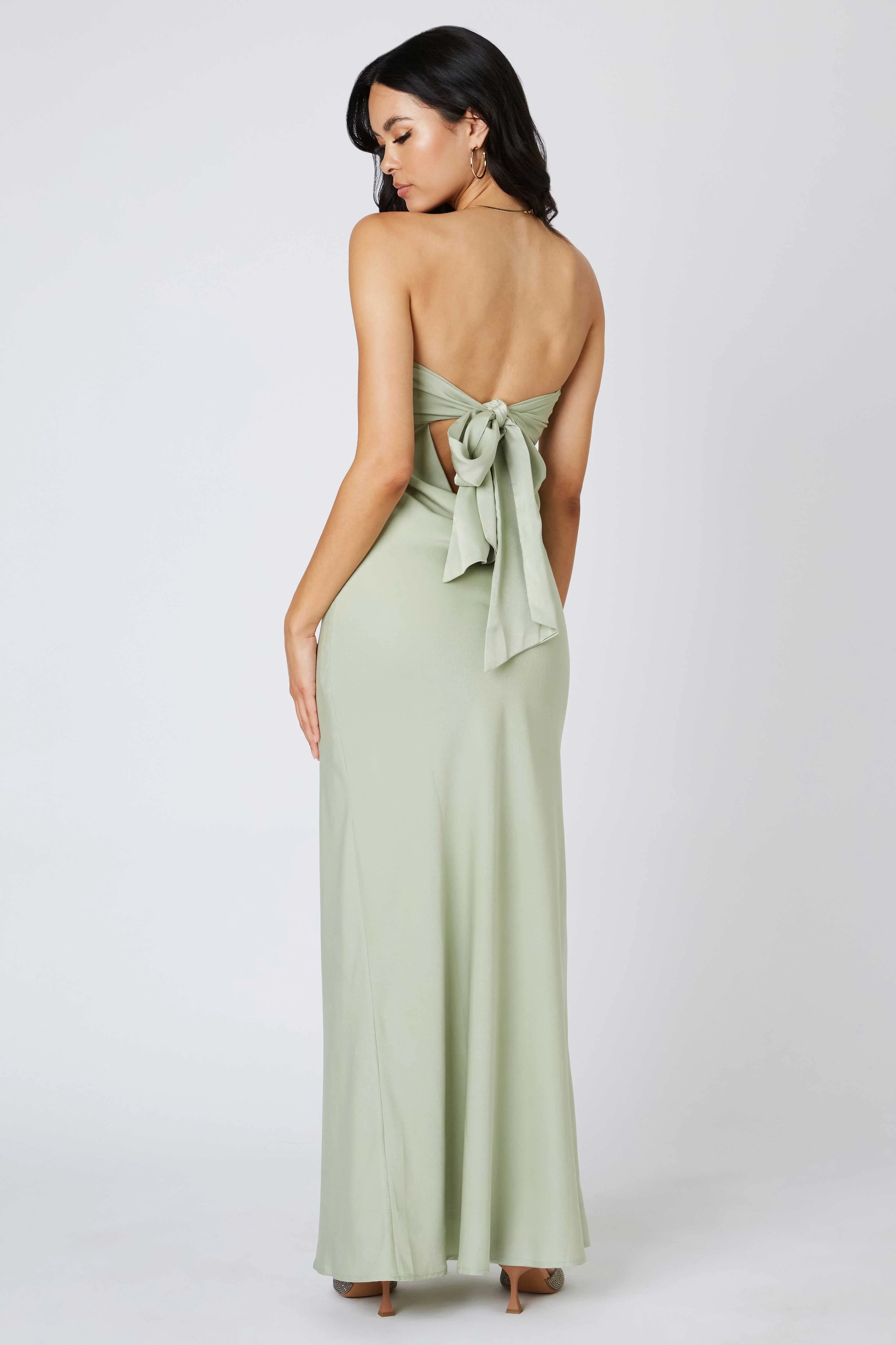 Tie-Back Strapless Maxi Dress - Image 18