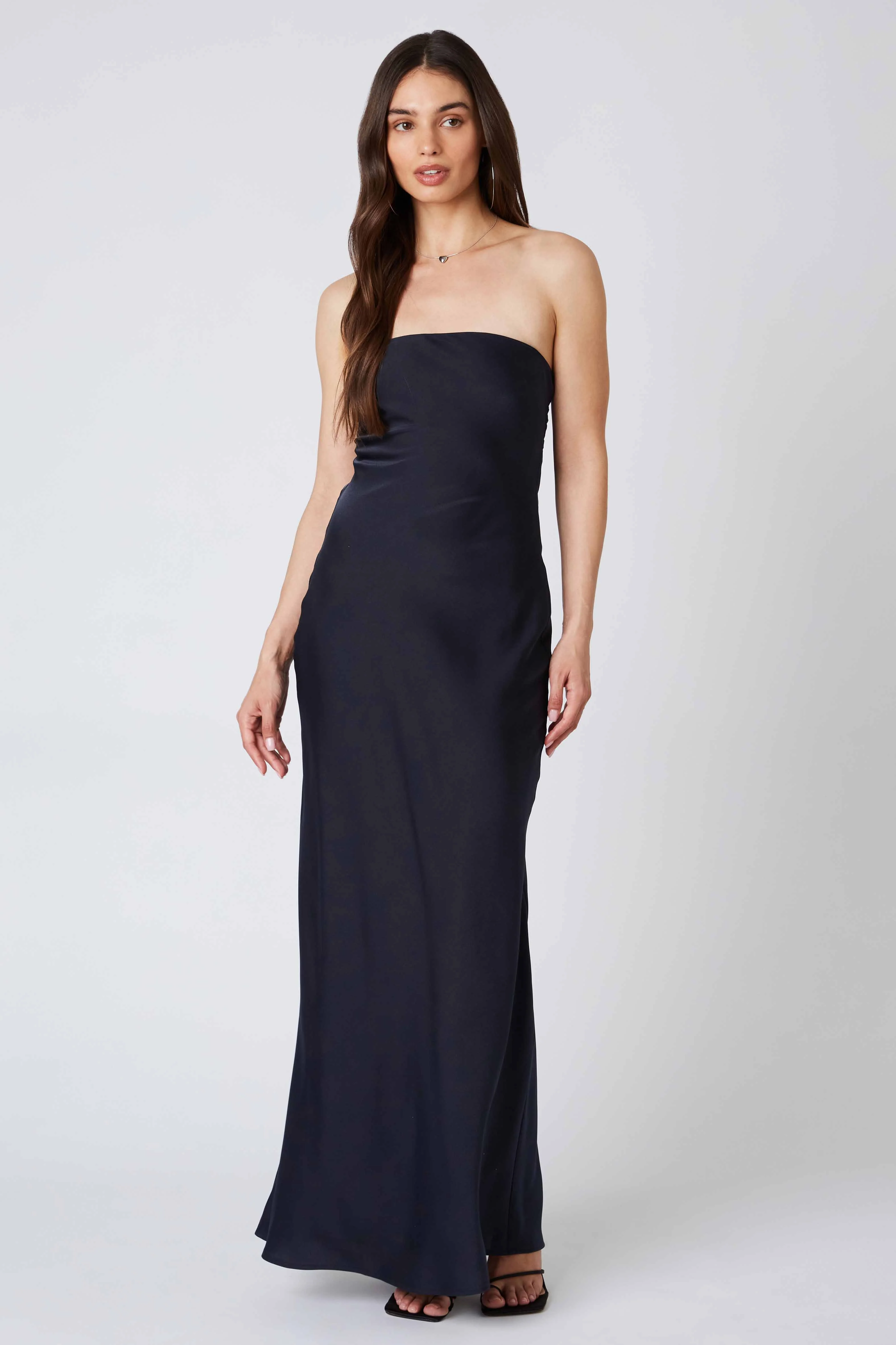 Tie-Back Strapless Maxi Dress - Image 6